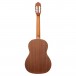 Ortega R131SN-L Nylon String Left Handed, Natural - Rear View