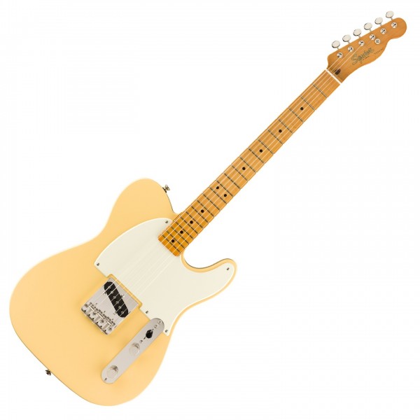 Squier FSR Classic Vibe 50s Esquire, Vintage White - Front View