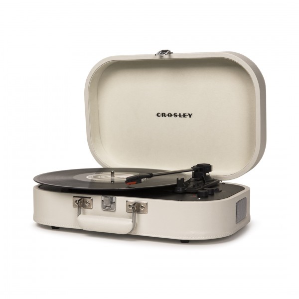 Crosley Discovery Portable Turntable, Dune- Angled