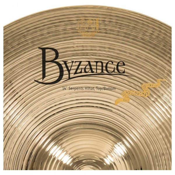 Meinl Byzance Brilliant 14 inch Serpents Hi-Hat Cymbal