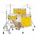 Pearl Decade Maple 22'' Am Fusion Drums w/ Hardware, Solid Yellow - Back