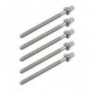 WorldMax 65mm Tension Rods 5 Pack, Chrome