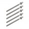 WorldMax 65mm Tension Rods 5 Pack, Chrome