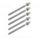 WorldMax 65mm Tension Rods 5 Pack, Chrome
