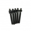 WorldMax 42mm Tension Rods 5 Pack, Black