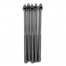 WorldMax 110mm Tension Rods 5 Pack, Chrome