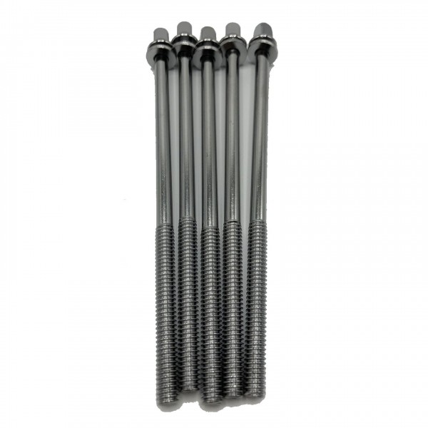 WorldMax 110mm Tension Rods 5 Pack, Chrome