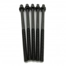 WorldMax 110mm Tension Rods 5 Pack, Black