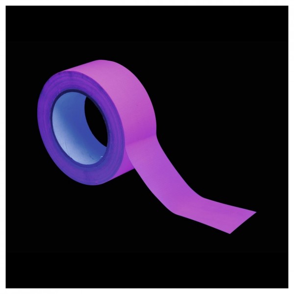 Eurolite 50mm x 25m Neon Pink Gaffa Tape - In the Dark