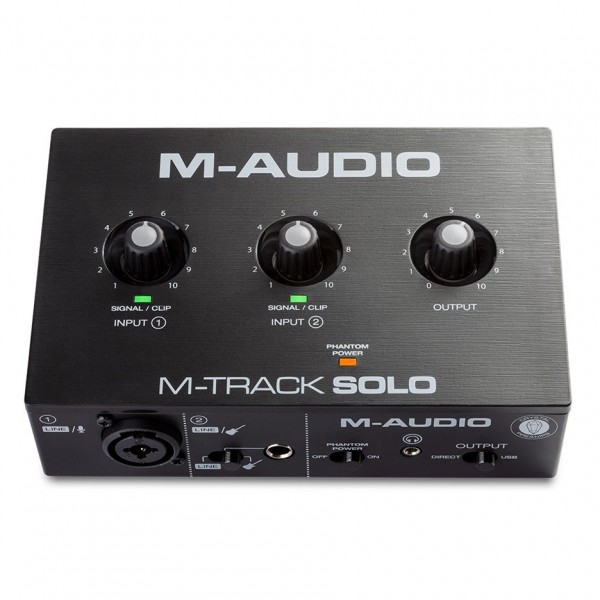 M-Audio M-Track Solo Interface - Front View