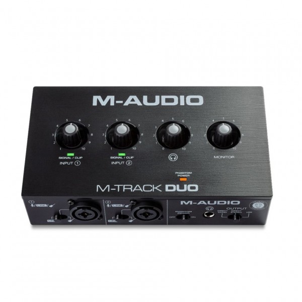 M-Audio M-Track Duo Interface - Front View 