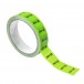 Eurolite Cable Marking Tape, 25m, Green - Front with Tape Stuck Down