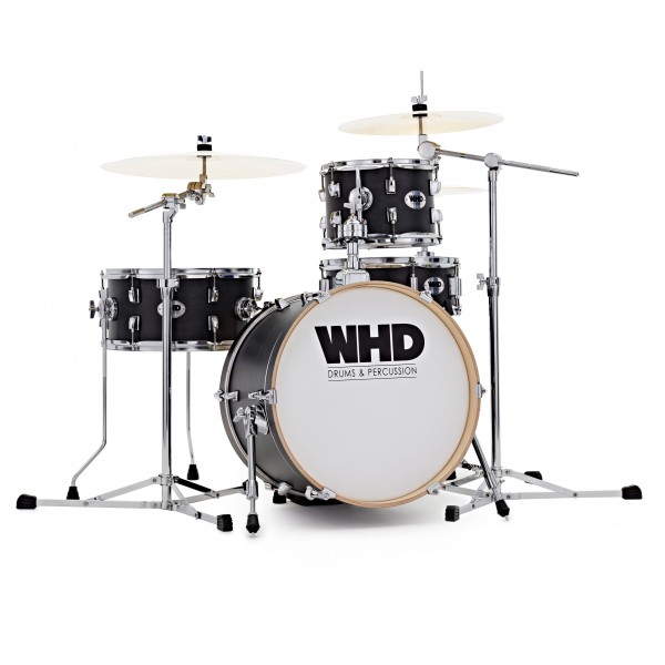 WHD Elite Compact Drum Kit, Trans Black Complete Pack