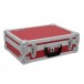 Roadinger Universal Flightcase, 420 x 120 x 295mm, Red - Front Angled