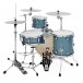 WHD Genesis Compact Drum Kit, Blue Sparkle Quiet Pack