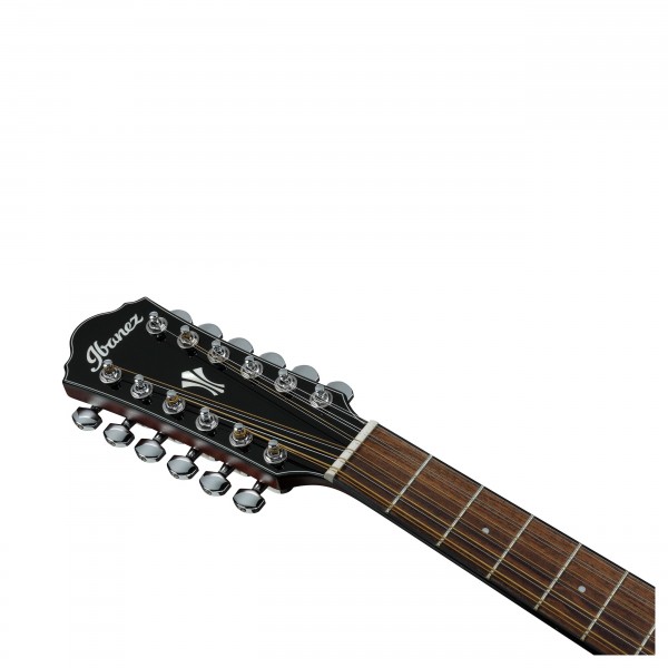 Ibanez AEG5012, Black High Gloss headstock