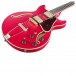 Ibanez AMH90 Artcore Expressionist, Cherry Red Flat body