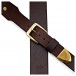 Bear Straps Western Classic Guitar Strap, Brown w/ Brass Buckle