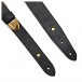 Bear Straps Western Classic Guitar Strap, Black w/ Nickel Buckle