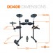 Digital Drums 400 Compact Electronic Drum Kit Package Deal