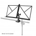 Gravity GNSMS03 Foldable Traveller Music Stand - Unfolded on Stand