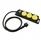 Eurolite IP44 3 Gang Extension Lead, 3m