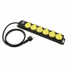 Eurolite IP44 6 Gang Extension Lead, 10m