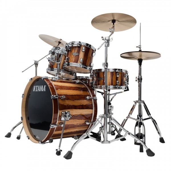 Tama Starclassic Performer 22" 4pc Shell Pack, Caramel Aurora - Angled