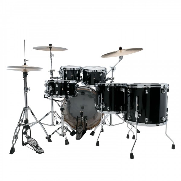 Tama Starclassic Performer 22" 5pc Shell Pack, Piano Black - Back