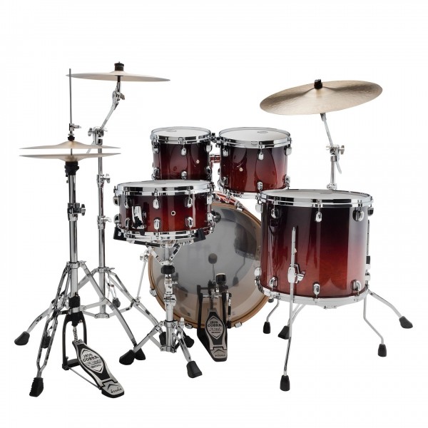 Tama Starclassic Performer 22" 4pc Shell Pack, Dark Cherry Fade - Back