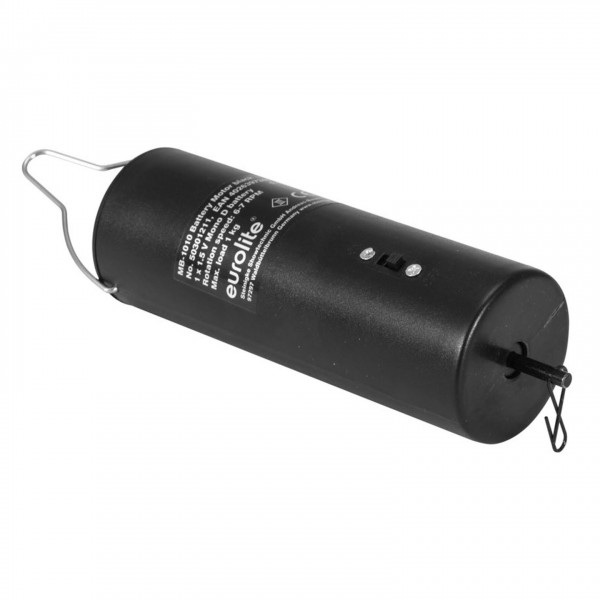 Eurolite MB-1010 Battery Powered Mirror Ball Motor, Black- Angled