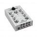 Omnitronic Gnome-202 2-channel Miniature DJ Mixer, Silver - Rear Angled