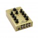 Omnitronic Gnome-202 2-channel Miniature DJ Mixer, Gold - Rear Angled