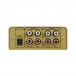 Omnitronic Gnome-202 2-channel Miniature DJ Mixer, Gold - Rear