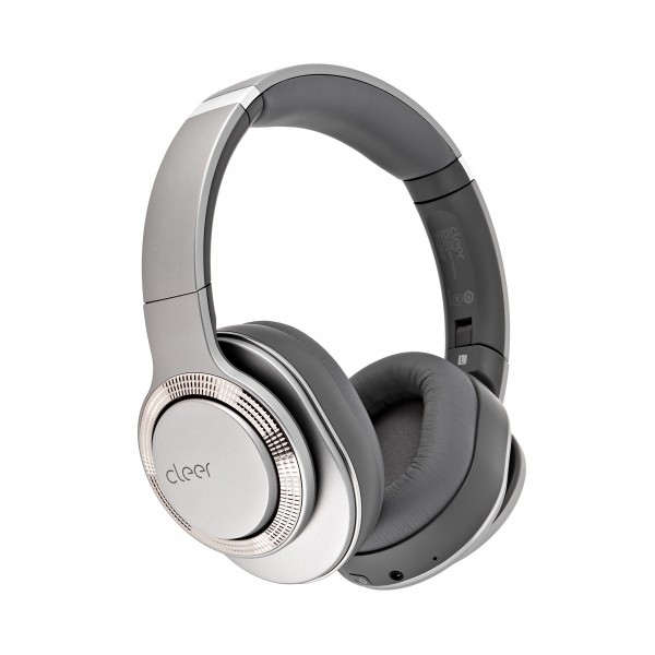 Cleer Flow Bluetooth Hybrid Noise-Cancelling Headphones, Silver