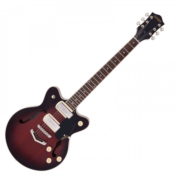 Gretsch G2655 P90 Streamliner Jr CB DC, Claret Burst - front
