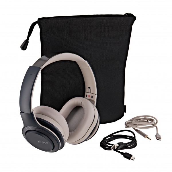 Cleer Enduro 100 Over-Ear Wireless Headphones, Navy