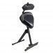Gravity FMSEAT1BR Height adjustable stool with foot and backrest - Folded