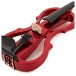 Stagg Shaped Electric Violin Outfit, Metallic Red