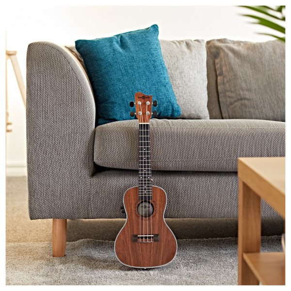 Koa Concert Electro-Ukulele by Gear4music