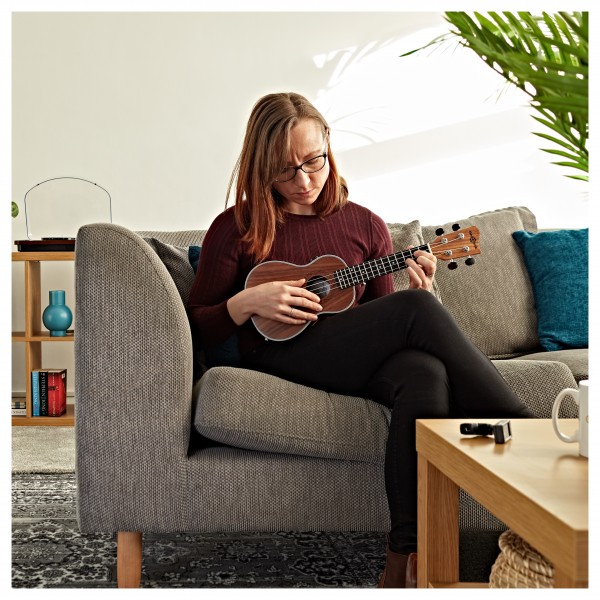 Koa Soprano Electro-Ukulele by Gear4music