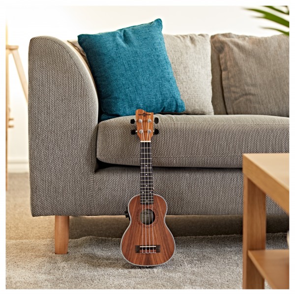 Koa Soprano Electro-Ukulele Pack by Gear4music