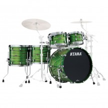 Tama Starclassic Valnød/Birk 5-piece trommesæt, Lacquer Shamrock Oyster