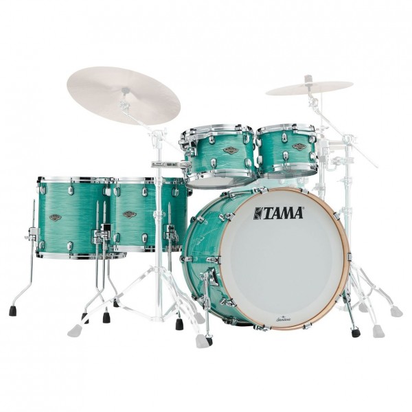 Tama Starclassic Walnut/Birch 5pc Shell Pack, Surf Green Silk