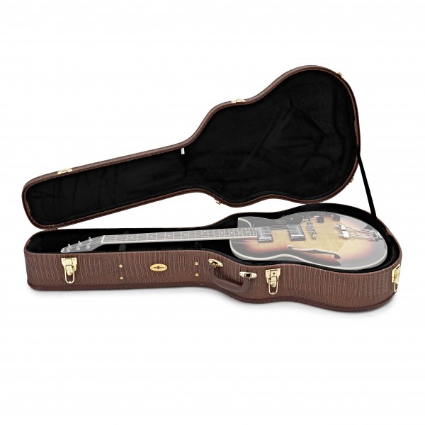Deluxe Arch Top Jazz Guitar Case by Gear4music