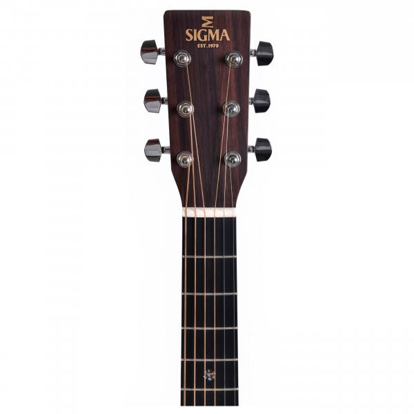 Sigma OMT-1 Electro Acoustic, Natural headstock