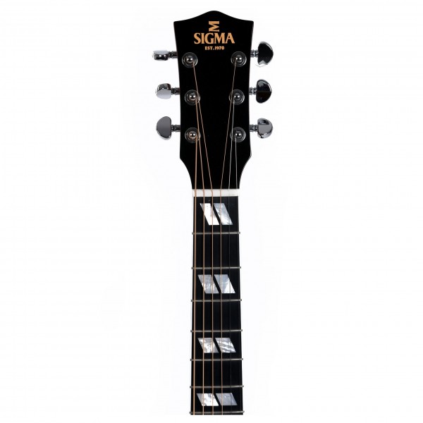Sigma DM-SG5 Electro Acoustic, Heritage Cherry Sunburst headstock