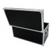 Roadinger Universal Pro Flight Case, 100 x 50 x 50mm - Rear with Cover Open