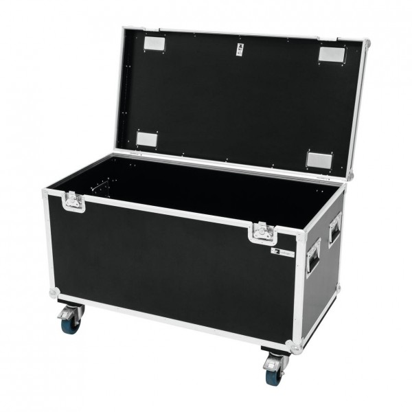 Roadinger Universal Pro Flight Case with Wheels, 100 x 50 x 50mm - Front with Lid Open