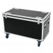 Roadinger Universal Pro Flight Case with Wheels, 100 x 50 x 50mm - Rear Angled